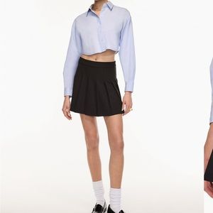 Aritzia Sunday Best Black Skater Skirt